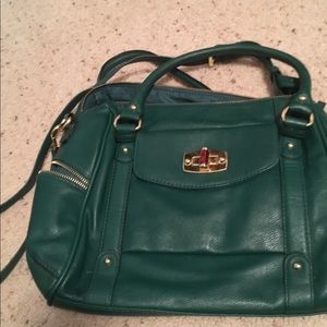 Green shoulder bag